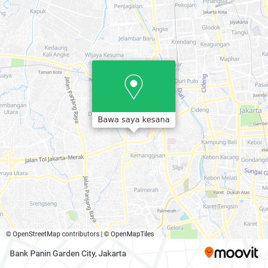 Peta Bank Panin Garden City