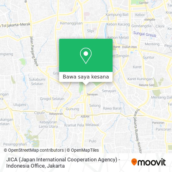 Peta JICA (Japan International Cooperation Agency) - Indonesia Office