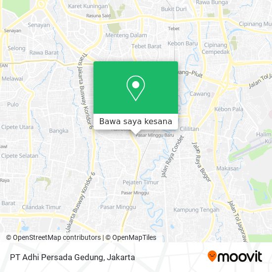 Peta PT Adhi Persada Gedung