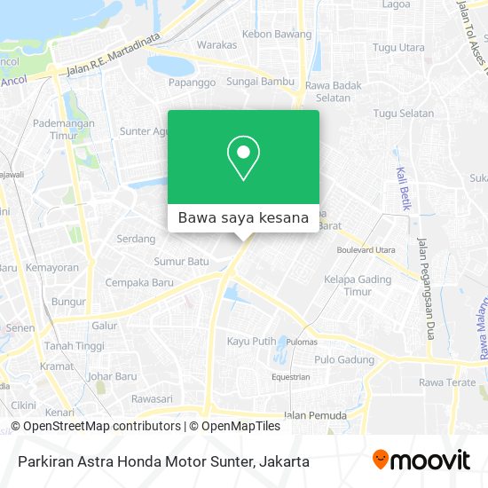 Peta Parkiran Astra Honda Motor Sunter