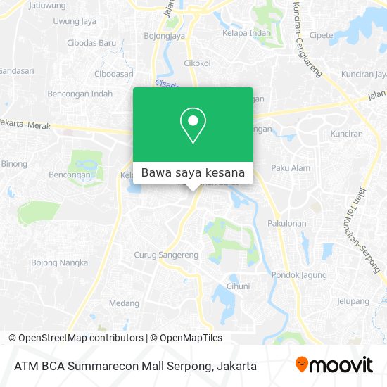 Peta ATM BCA Summarecon Mall Serpong