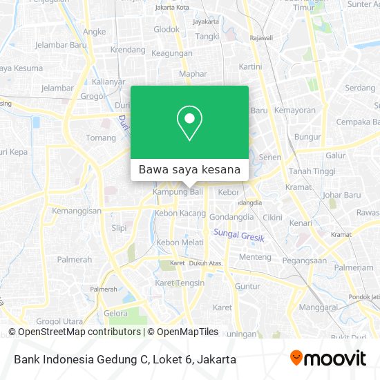 Peta Bank Indonesia Gedung C, Loket 6