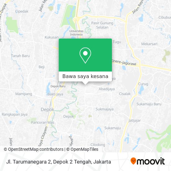 Peta Jl. Tarumanegara 2, Depok 2 Tengah