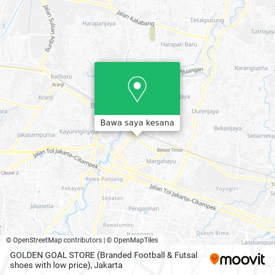 Peta GOLDEN GOAL STORE (Branded Football & Futsal shoes with low price)