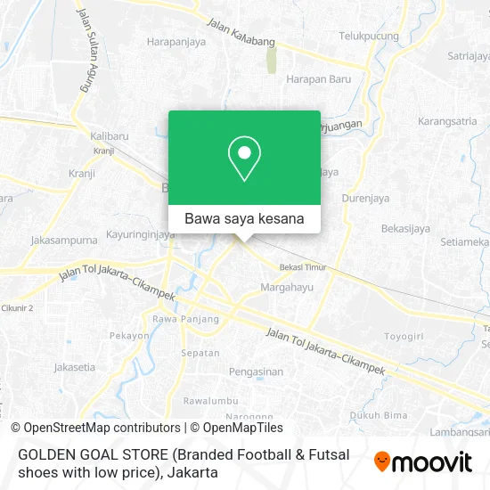 Peta GOLDEN GOAL STORE (Branded Football & Futsal shoes with low price)