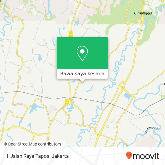 Peta 1 Jalan Raya Tapos