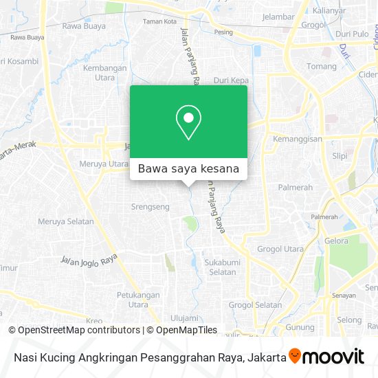 Peta Nasi Kucing Angkringan Pesanggrahan Raya