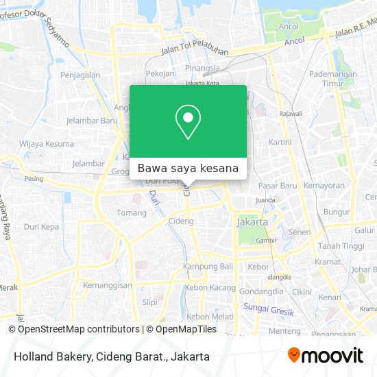 Peta Holland Bakery, Cideng Barat.