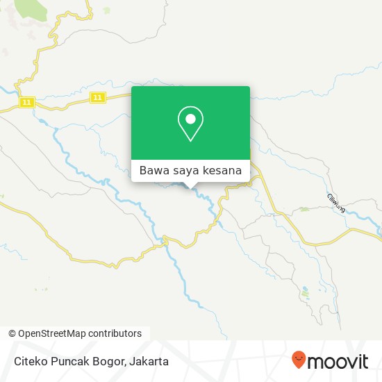 Peta Citeko Puncak Bogor