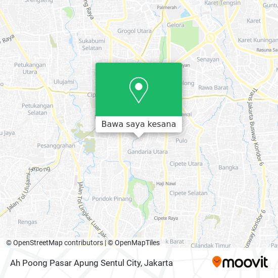 Peta Ah Poong Pasar Apung Sentul City