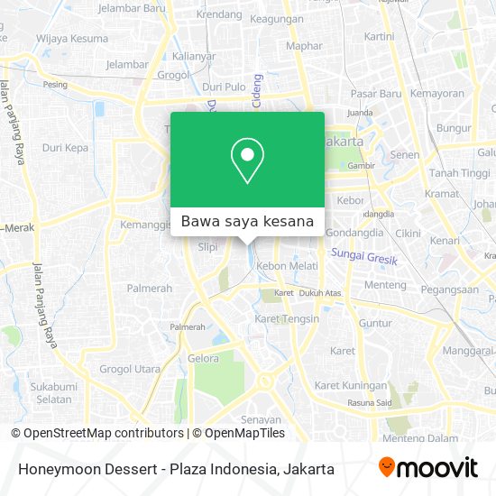 Peta Honeymoon Dessert - Plaza Indonesia