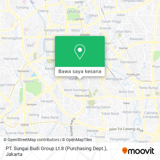 Peta PT. Sungai Budi Group Lt.8 (Purchasing Dept.)