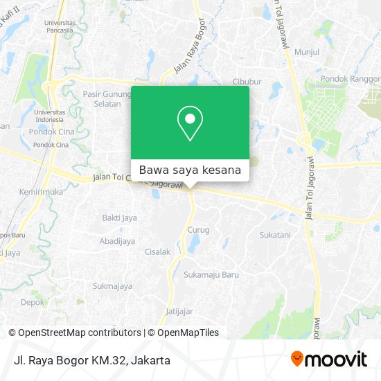 Peta Jl. Raya Bogor KM.32