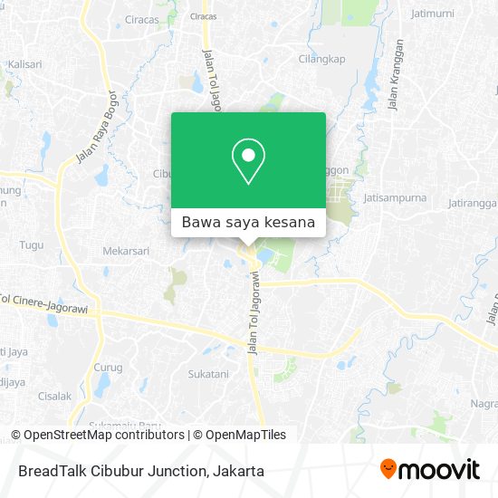 Peta BreadTalk Cibubur Junction