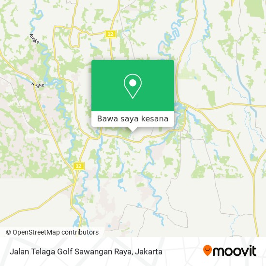 Peta Jalan Telaga Golf Sawangan Raya