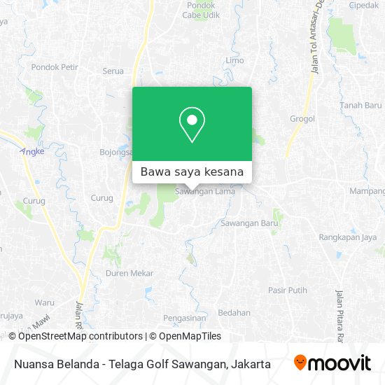 Peta Nuansa Belanda - Telaga Golf Sawangan