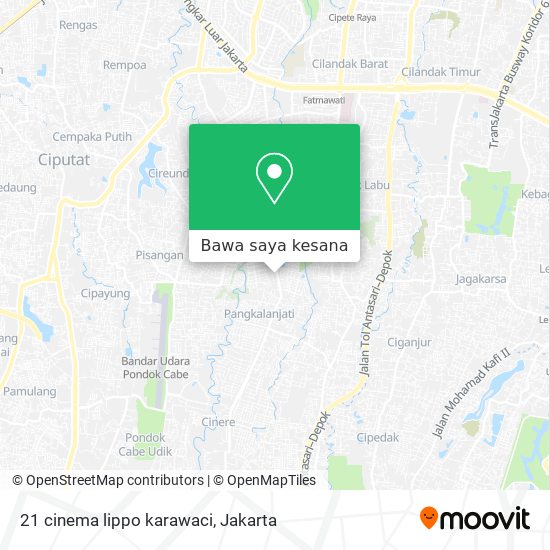 Peta 21 cinema lippo karawaci