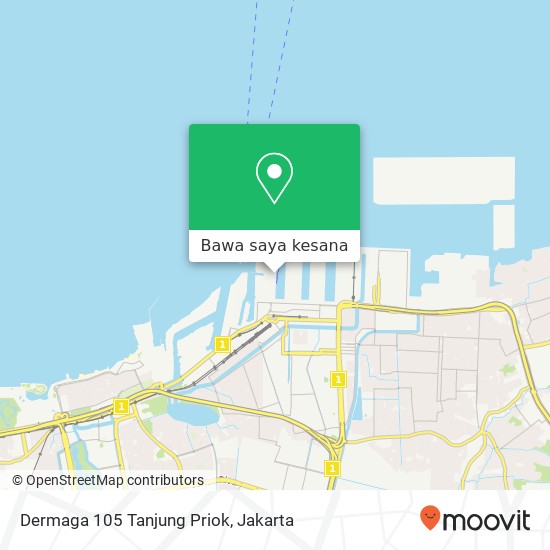 Peta Dermaga 105 Tanjung Priok