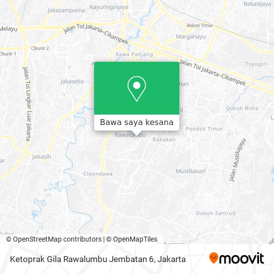 Peta Ketoprak Gila Rawalumbu Jembatan 6