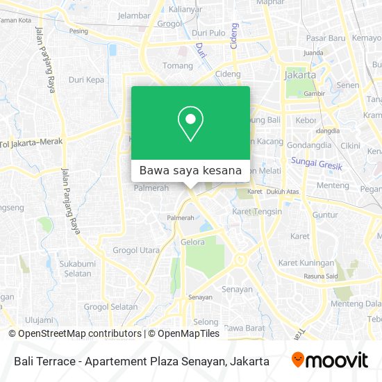 Peta Bali Terrace - Apartement Plaza Senayan