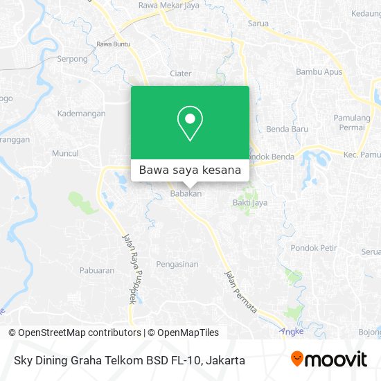 Peta Sky Dining Graha Telkom BSD FL-10