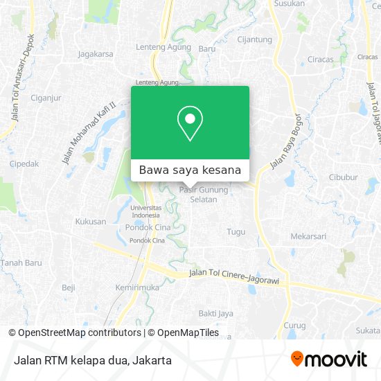 Peta Jalan RTM kelapa dua