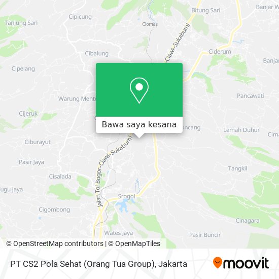 Peta PT CS2 Pola Sehat (Orang Tua Group)