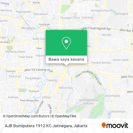 Peta AJB Bumiputera 1912 KC.Jatinegara