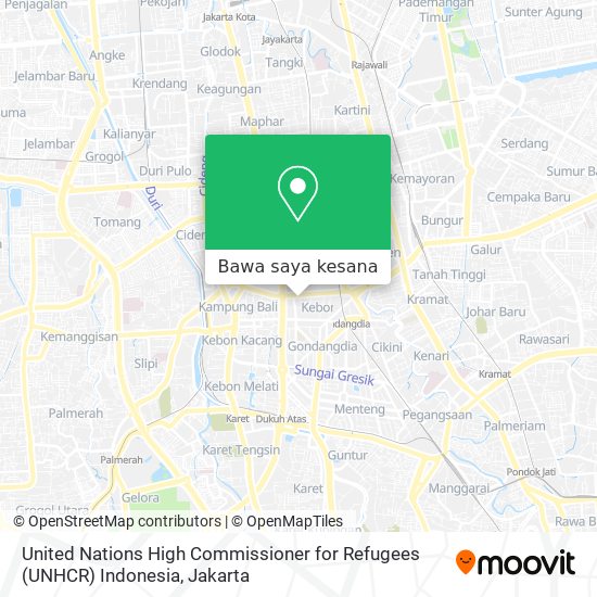 Peta United Nations High Commissioner for Refugees (UNHCR) Indonesia