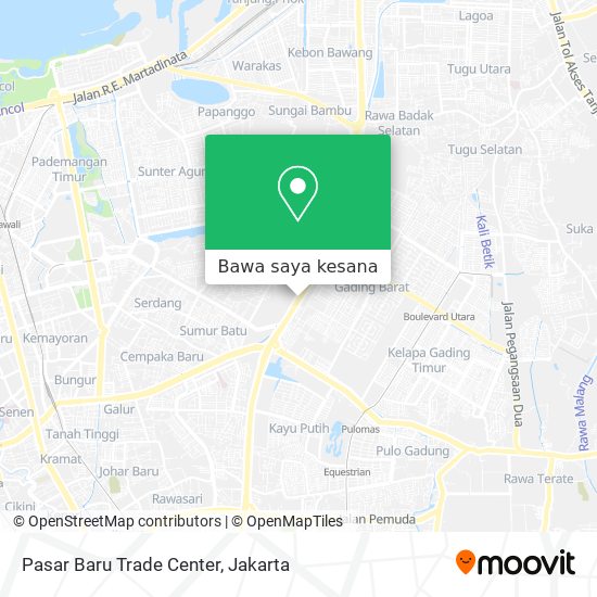 Peta Pasar Baru Trade Center
