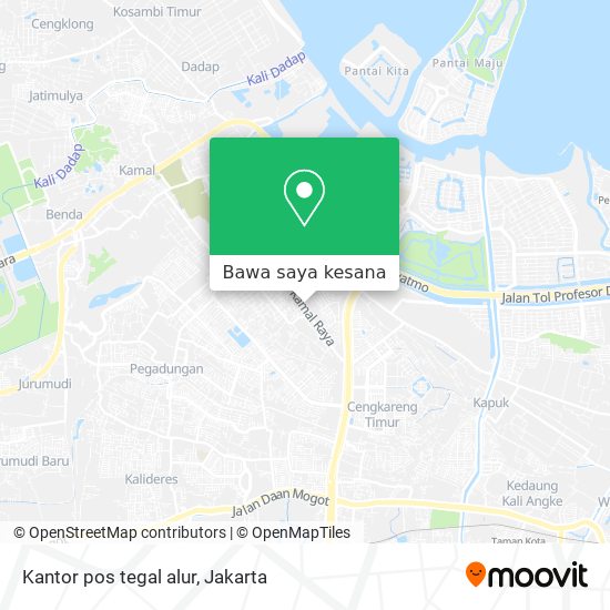 Peta Kantor pos tegal alur