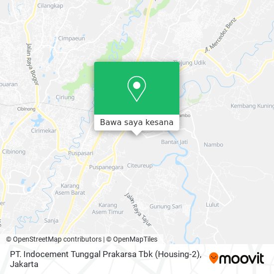 Peta PT. Indocement Tunggal Prakarsa Tbk (Housing-2)