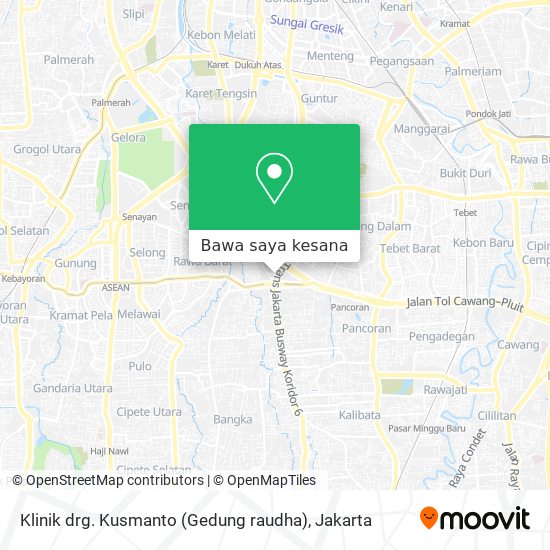 Peta Klinik drg. Kusmanto (Gedung raudha)