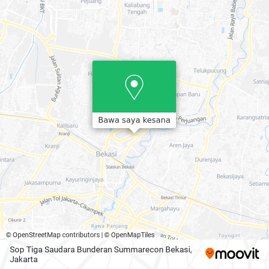 Peta Sop Tiga Saudara Bunderan Summarecon Bekasi