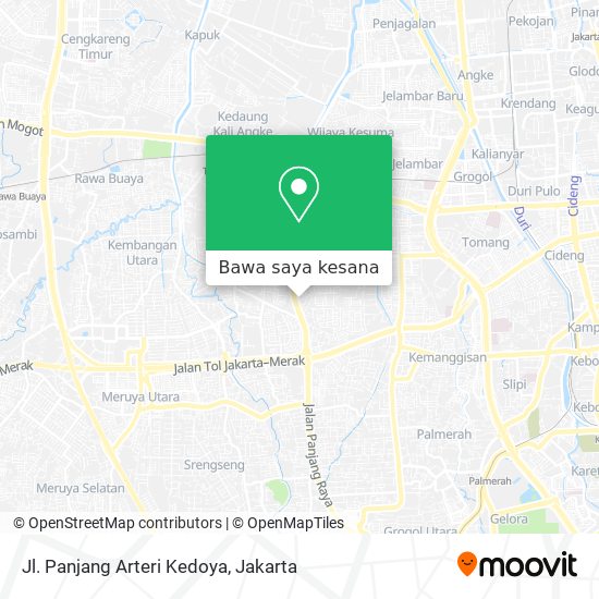 Peta Jl. Panjang Arteri Kedoya