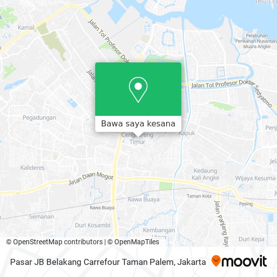 Peta Pasar JB Belakang Carrefour Taman Palem
