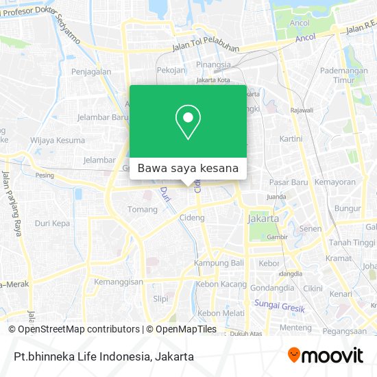 Peta Pt.bhinneka Life Indonesia