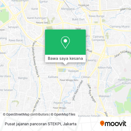 Peta Pusat jajanan pancoran STEKPI