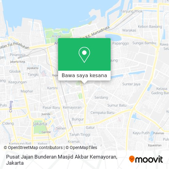 Peta Pusat Jajan Bunderan  Masjid Akbar Kemayoran