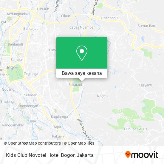 Peta Kids Club Novotel Hotel Bogor