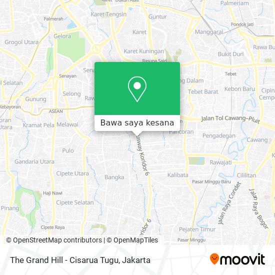 Peta The Grand Hill - Cisarua Tugu