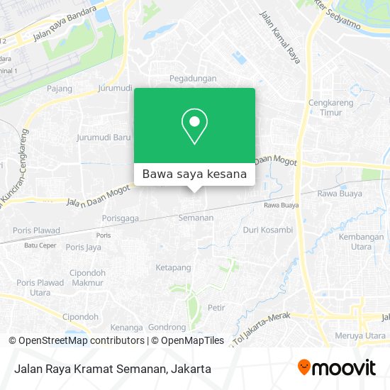 Peta Jalan Raya Kramat Semanan