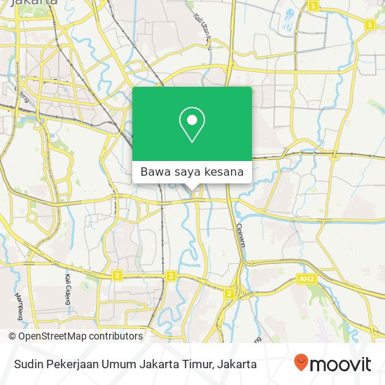 Peta Sudin Pekerjaan Umum Jakarta Timur