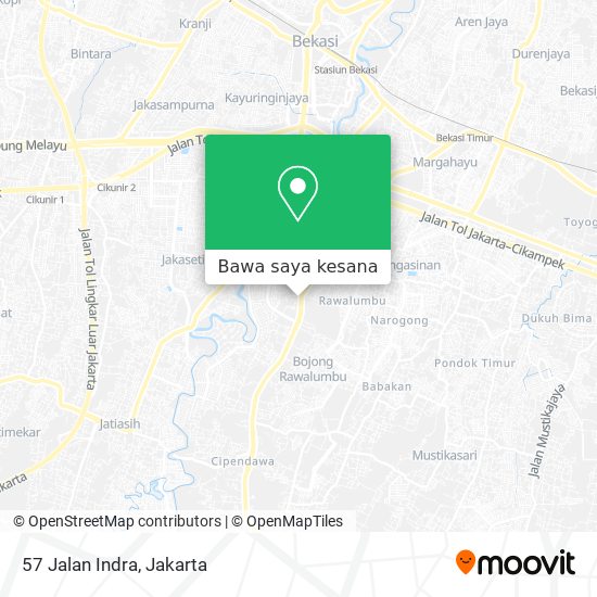 Peta 57 Jalan Indra