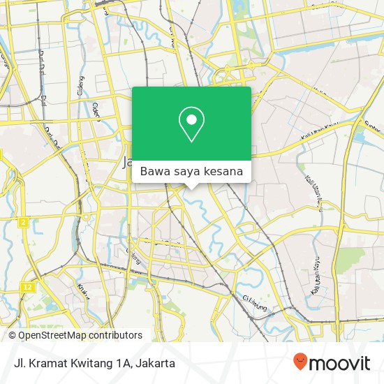 Peta Jl. Kramat Kwitang 1A