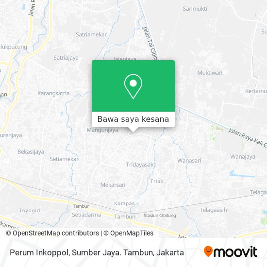 Peta Perum Inkoppol, Sumber Jaya. Tambun