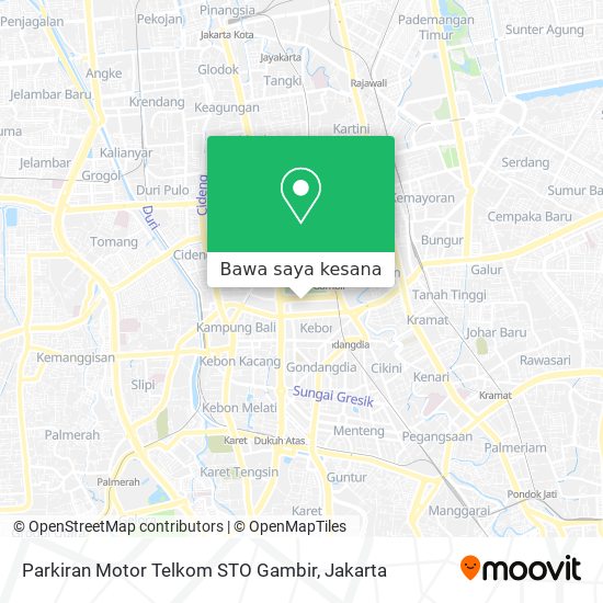 Peta Parkiran Motor Telkom STO Gambir