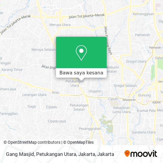 Peta Gang Masjid, Petukangan Utara, Jakarta