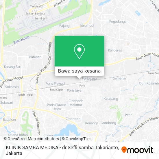 Peta KLINIK SAMBA MEDIKA - dr.Seffi samba Takarianto