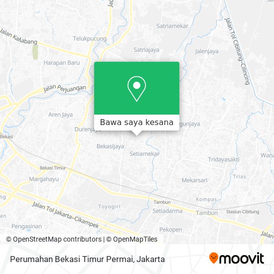 Peta Perumahan Bekasi Timur Permai